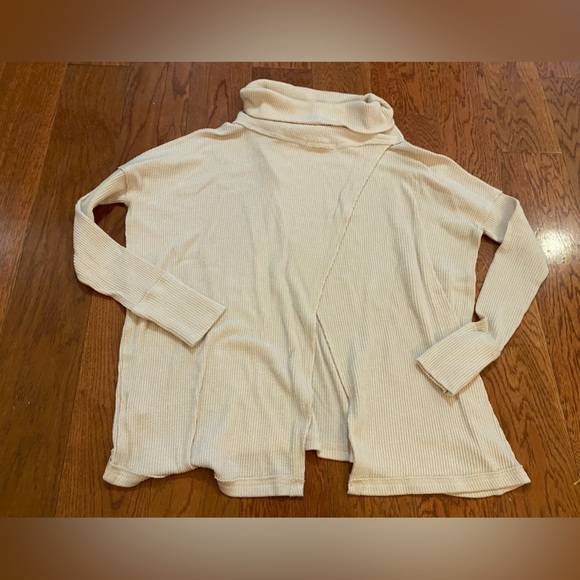 Free People We the Free Cowl Neck Ribbed Long Sleeve Sweater - Picture 5 of 7